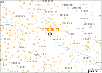 map of Stankići