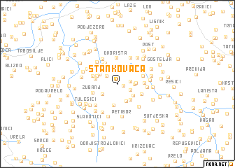 map of Stankovača