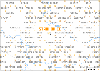 map of Staňkovice