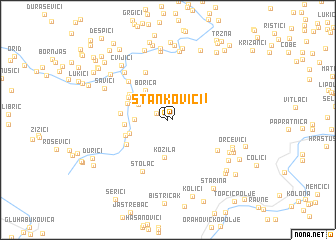 map of Stankovići