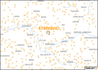 map of Stankovići