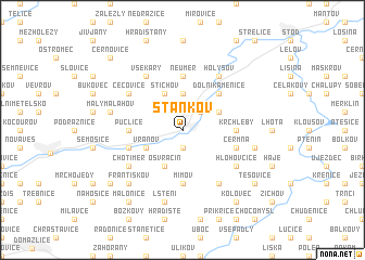 map of Staňkov