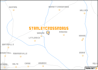 map of Stanley Crossroads