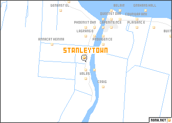 map of Stanleytown