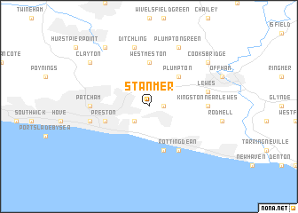 map of Stanmer