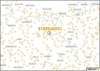 map of Stanojevići