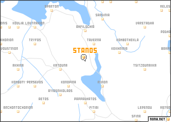 map of Stános