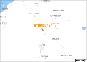 map of Stanovaya