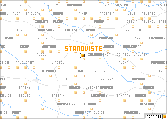 map of Stanoviště