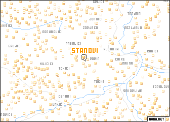 map of Stanovi