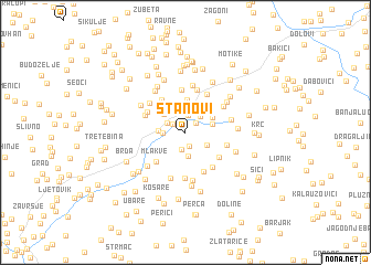 map of Stanovi