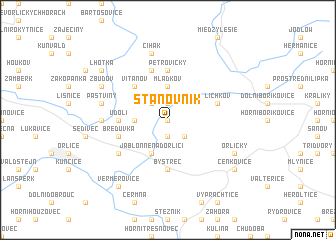 map of Stanovník