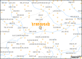 map of Stanovsko