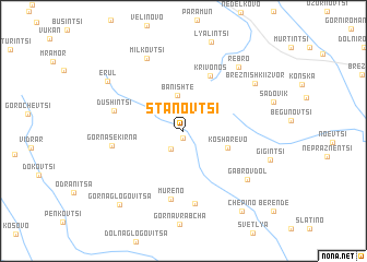 map of Stanʼovtsi