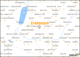 map of Stanowiska