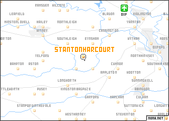 map of Stanton Harcourt