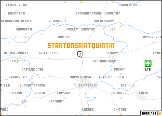 map of Stanton Saint Quintin