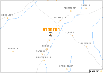 map of Stanton