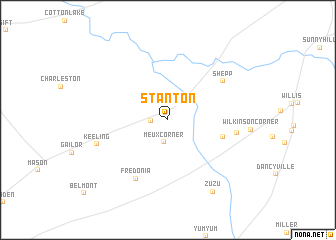 map of Stanton