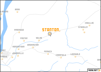 map of Stanton