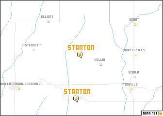 map of Stanton