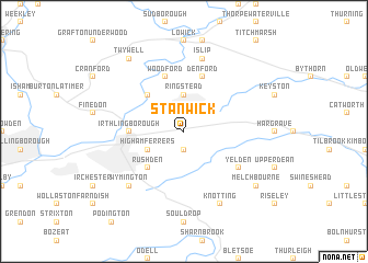 map of Stanwick