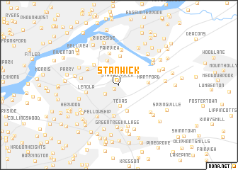 map of Stanwick