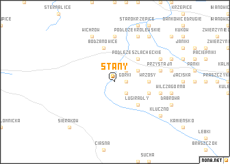 map of Stany