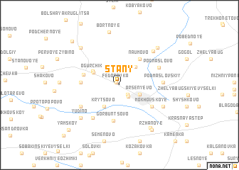 map of Stany
