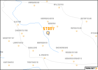 map of Stany