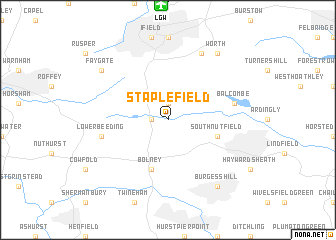 map of Staplefield