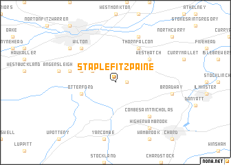 map of Staple Fitzpaine