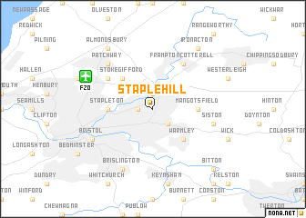 map of Staple Hill