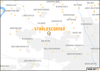 map of Staples Corner