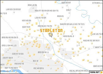 map of Stapleton