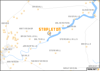 map of Stapleton