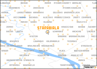 map of Stara Biała