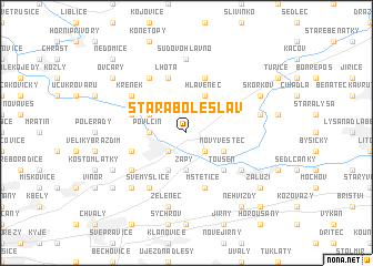 map of Stará Boleslav