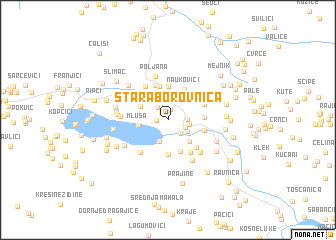 map of Stara Borovnica