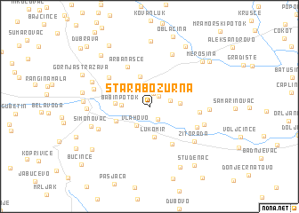 map of Stara Božurna