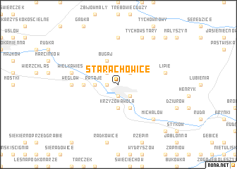 map of Starachowice