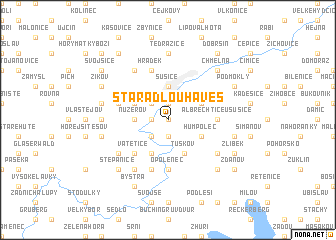 map of Stará Dlouhá Ves