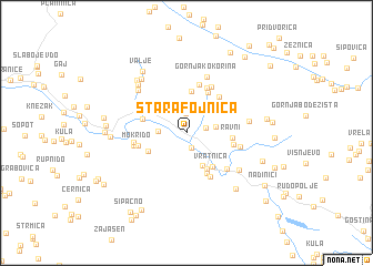 map of Stara Fojnica