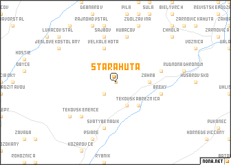 map of Stará Huta