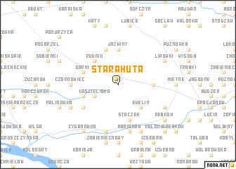 map of Stara Huta