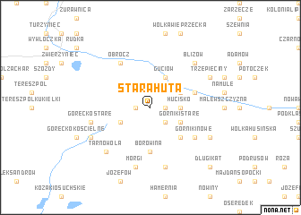 map of Stara Huta