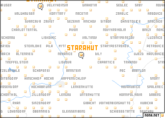 map of Stará Huť