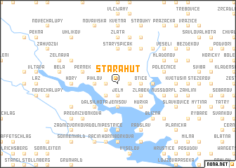 map of Stará Huť