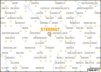 map of Stará Huť