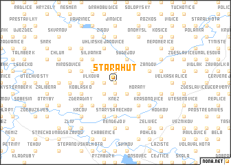 map of Stará Huť